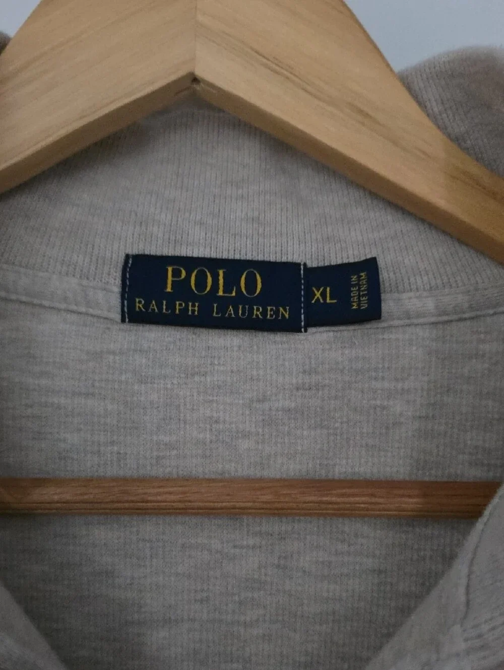 Polo by Ralph Lauren Oatmeal Half-Zip Sweater with Green Pony